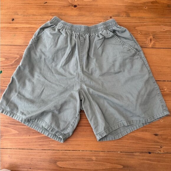 Kids Olive Green Elastic Waist Shorts - Picture 9 of 9